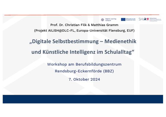 Vorschau: Titelseite von Digitale Selbstbestimmung – Medienethik und Künstliche Intelligenz im Schulalltag