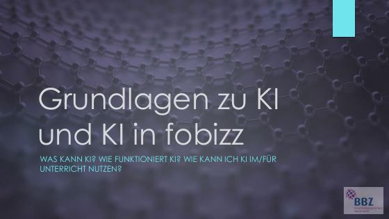 Vorschau: Titelseite von Grundlagen zu KI und KI in fobizz